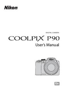 Nikon Coolpix P90 manual. Camera Instructions.